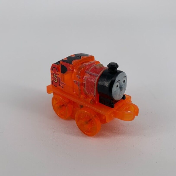 Thomas & Friends Mini Molten James from James Launcher Variation Orange Rare - Picture 3 of 6